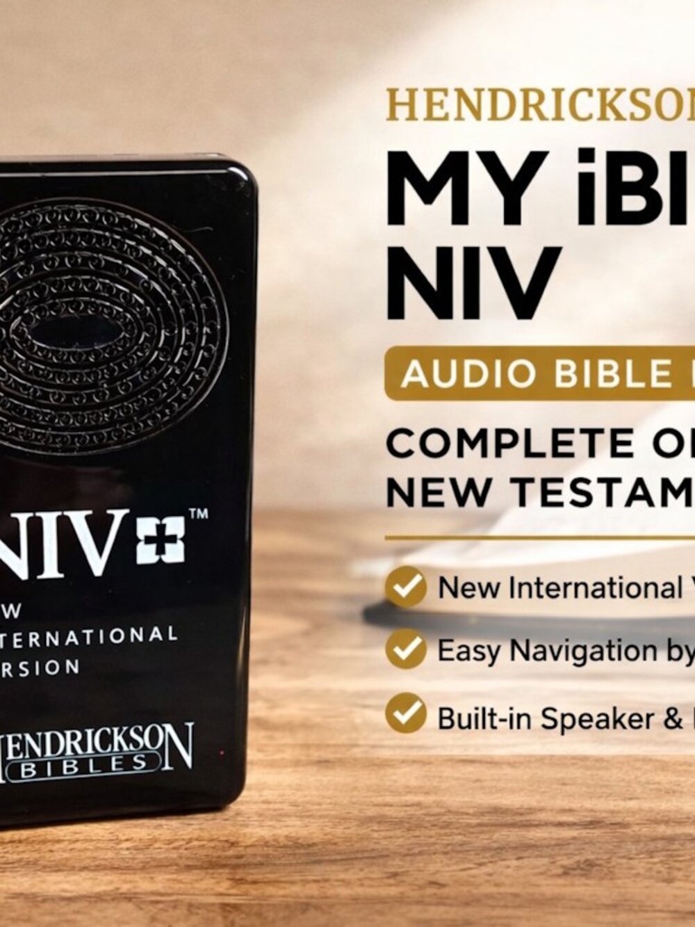 Hendrickson My iBible NIV Audio Bible Player Complete Old & New Testament Tested